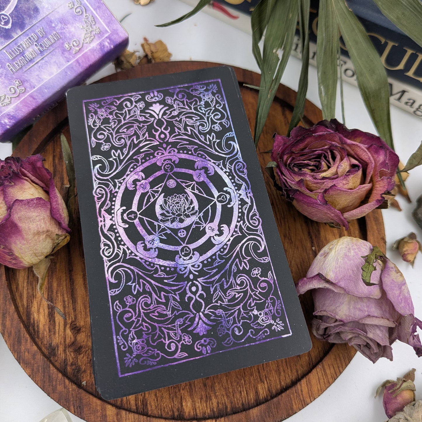 Moon Crystal Tarot - Full Tarot Deck | Premium Matte Finish | Eco-Friendly Printing | PDF Guidebook and Hologram Foil Edge