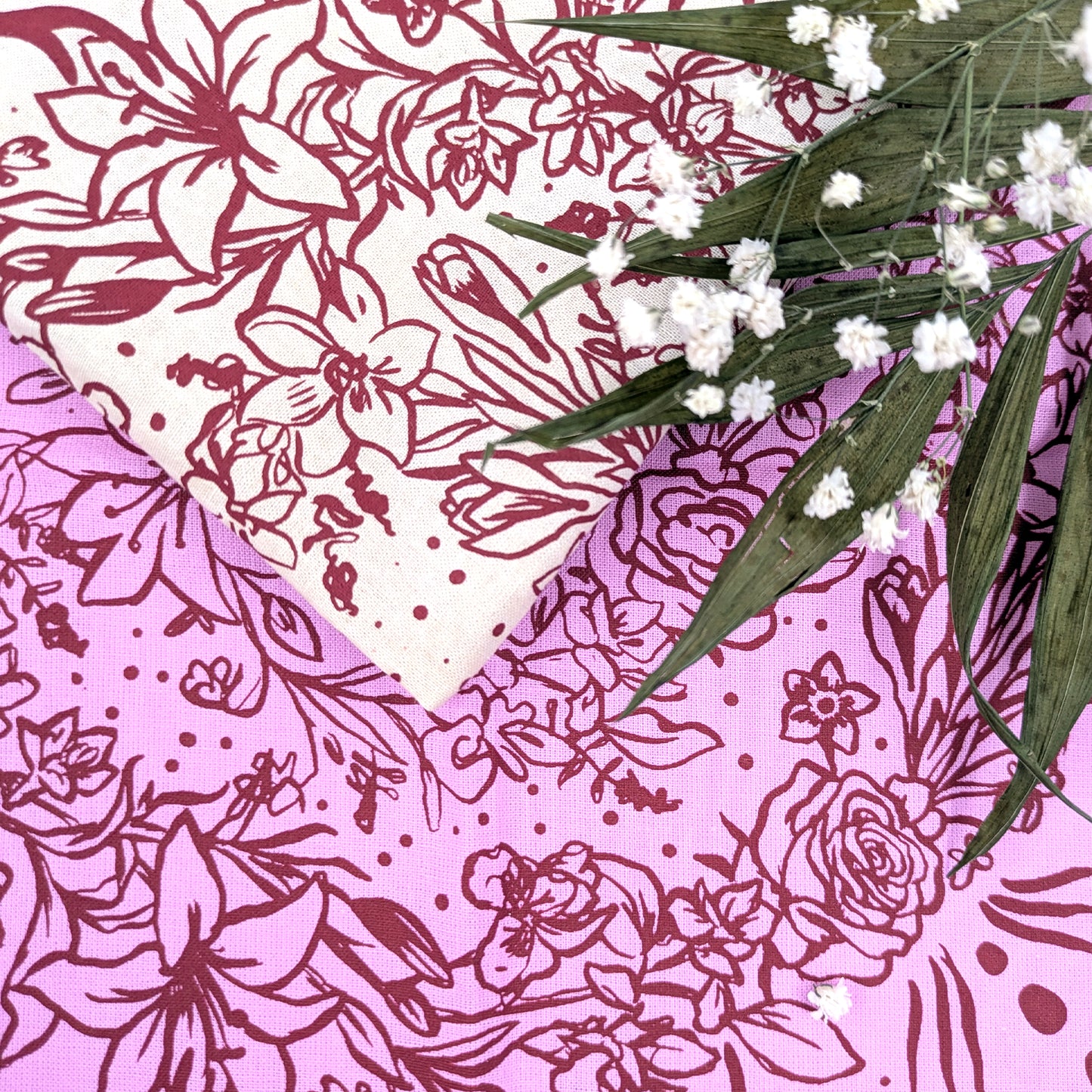 Persephone Goddess hand printed 100% cotton scarf / bandana
