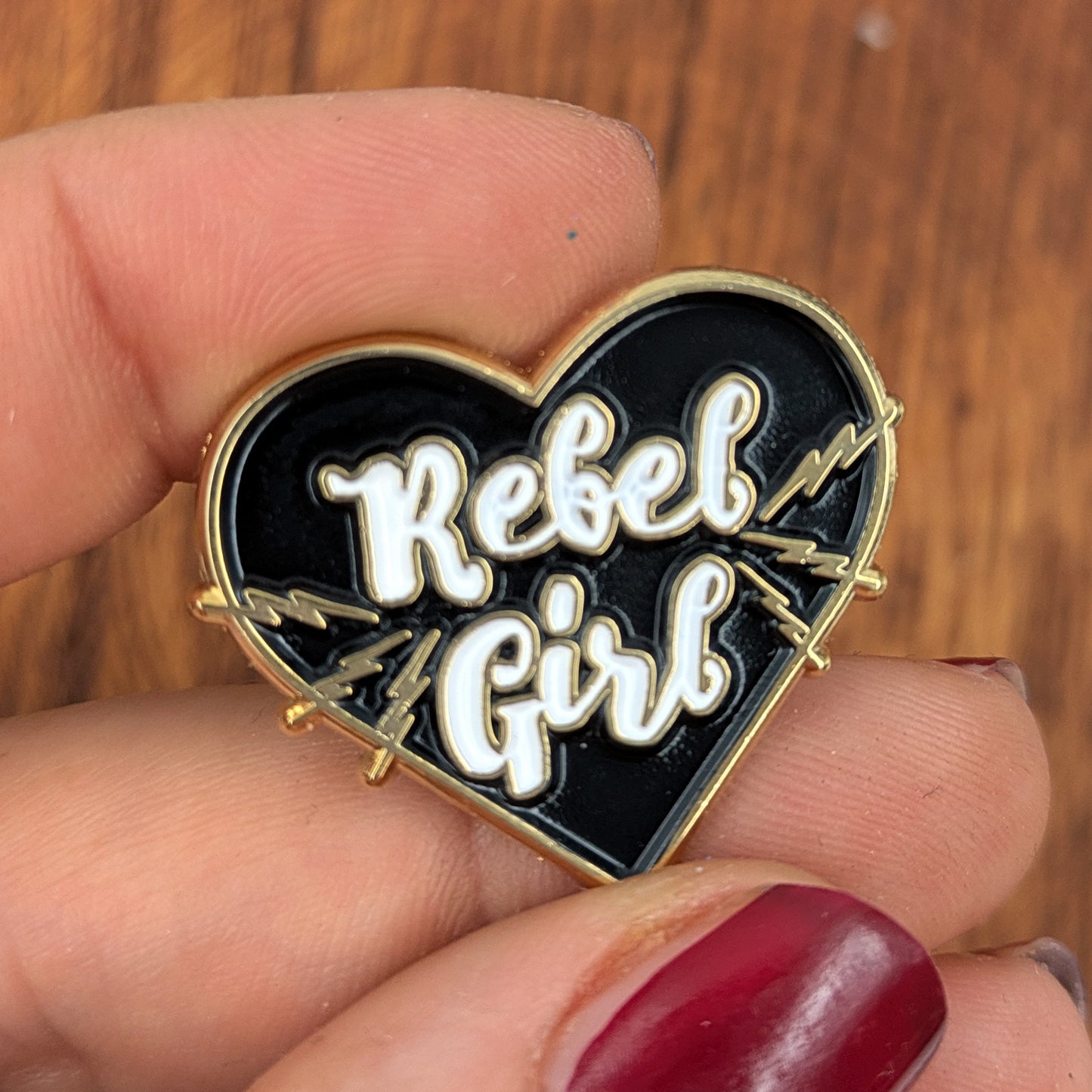 Rebel Girl soft Enamel Pin Badge