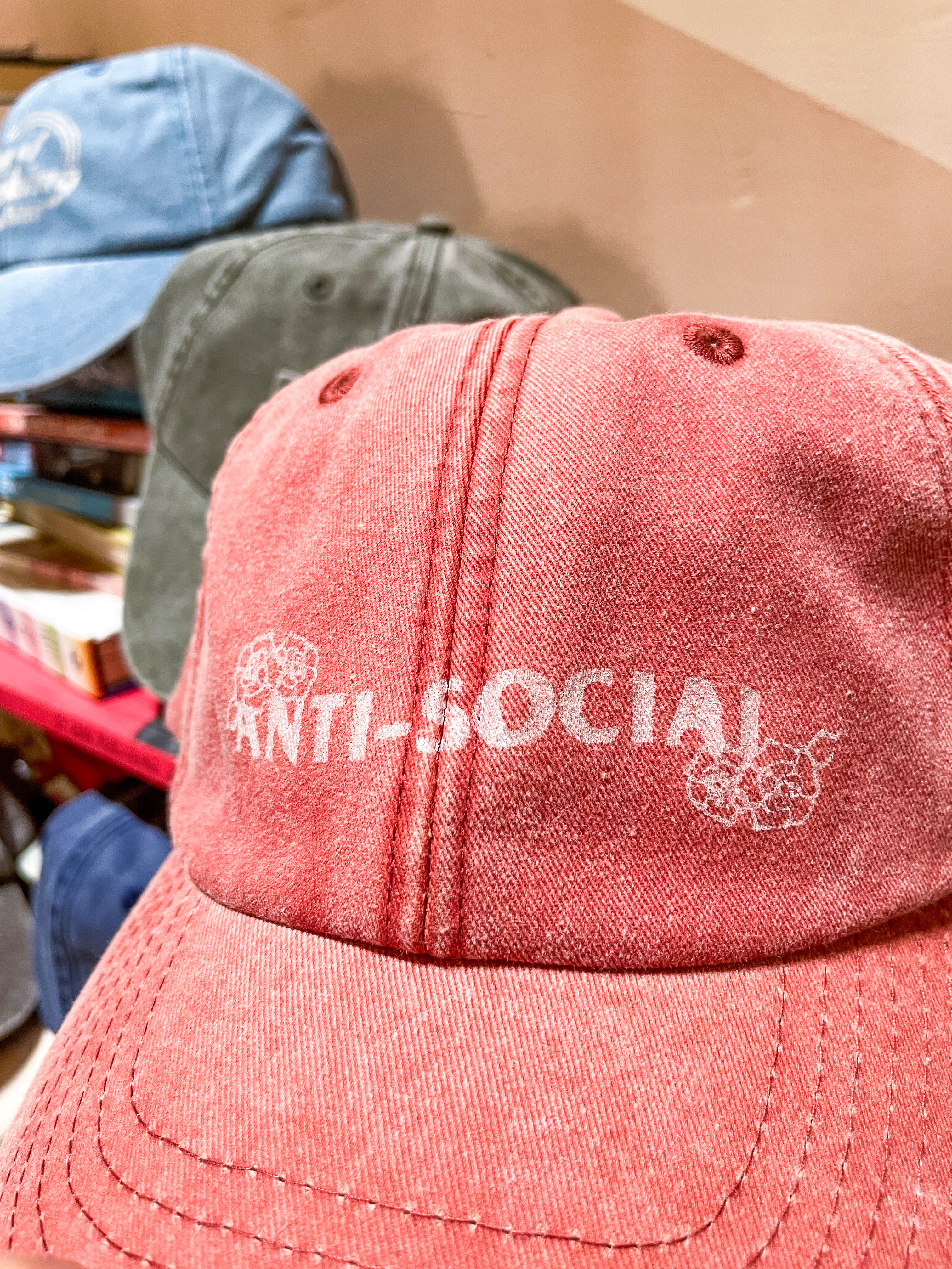 Grumpy Caps - Hand printed sassy and sardonic statements