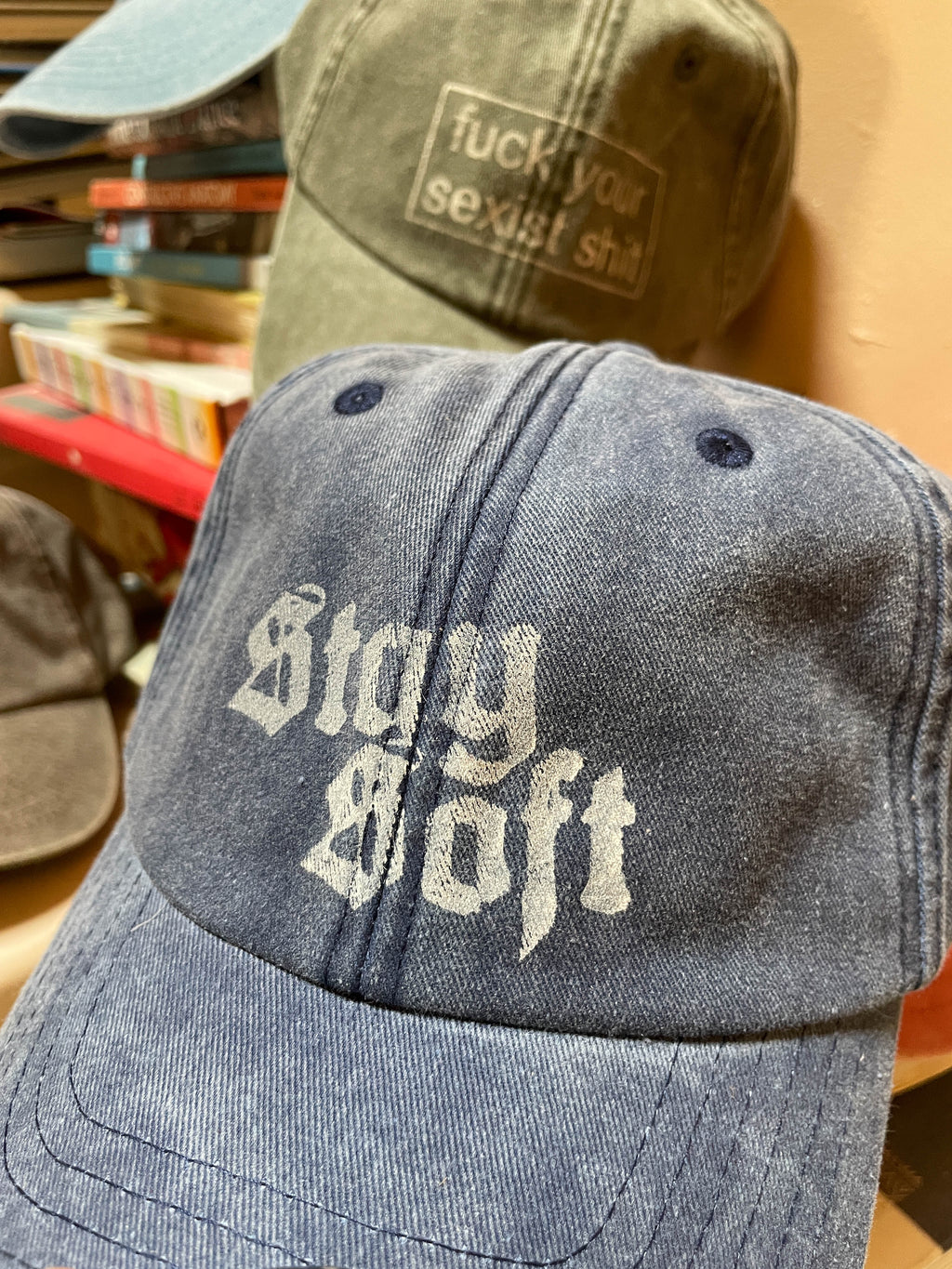 Grumpy Caps - Hand printed sassy and sardonic statements