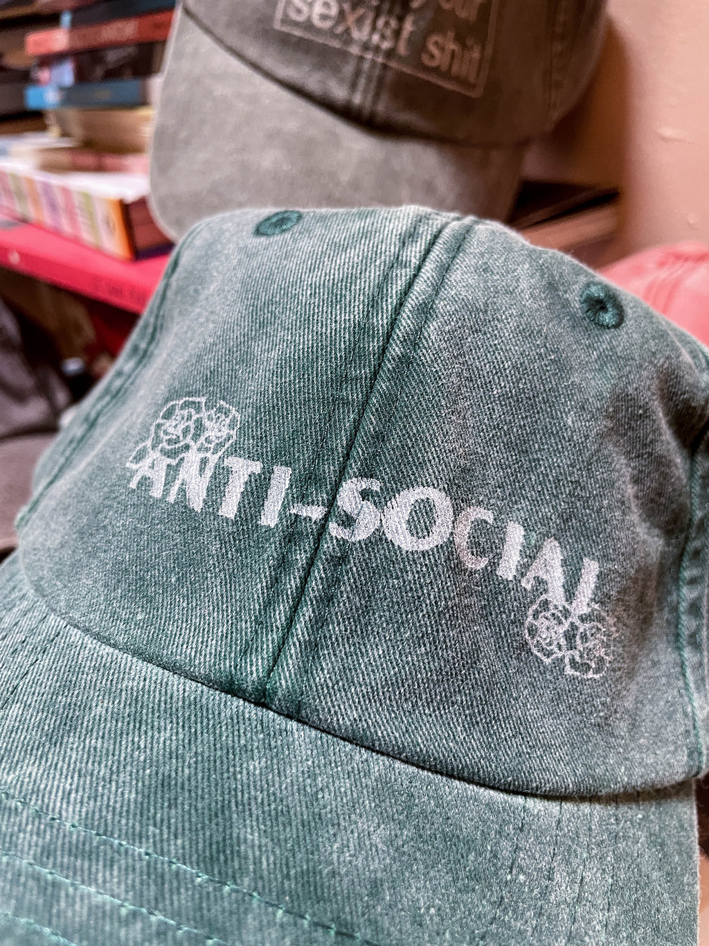 Grumpy Caps - Hand printed sassy and sardonic statements