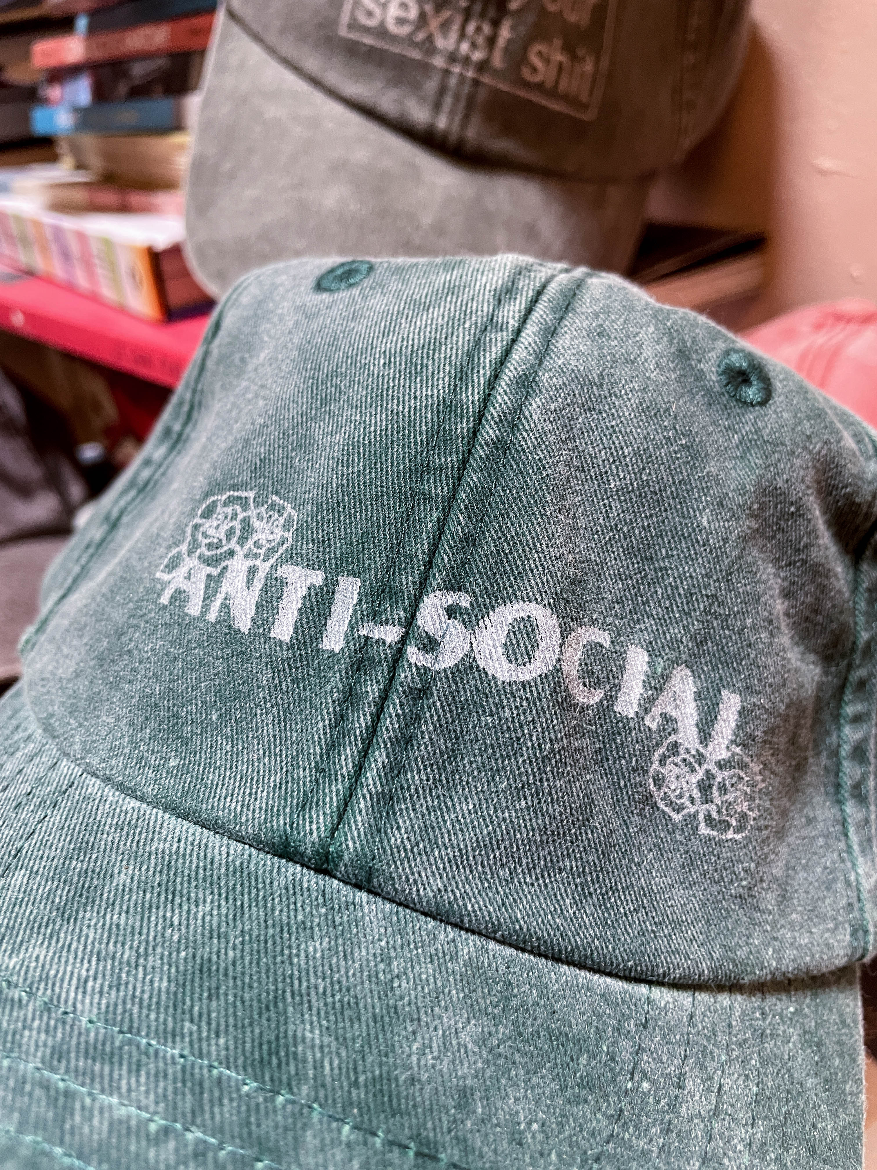 Grumpy Caps - Hand printed sassy and sardonic statements