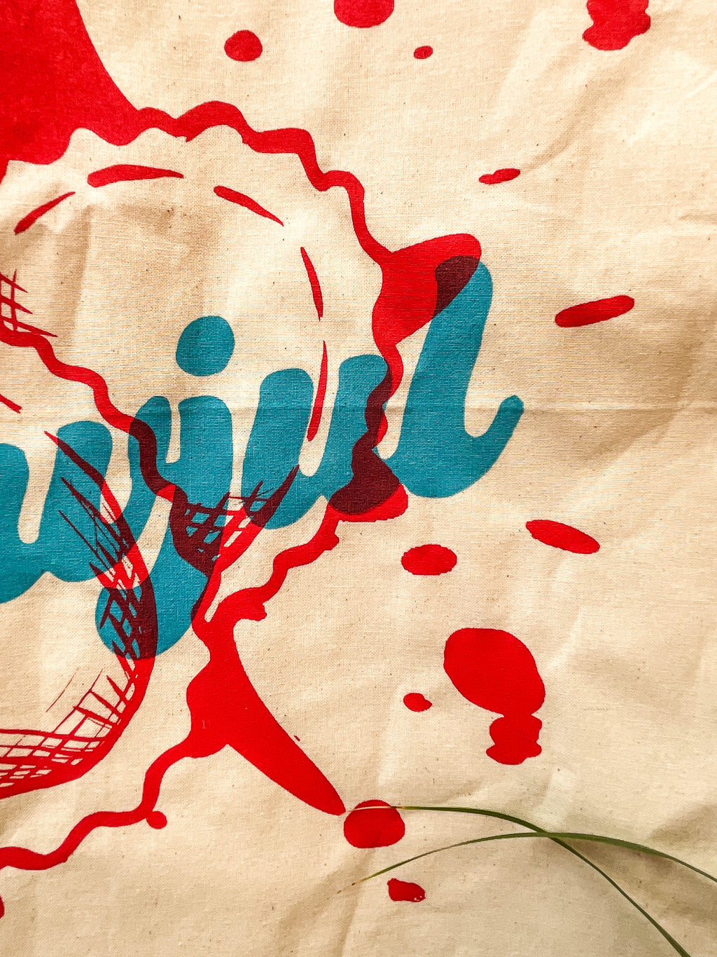 Ravjul Ravioli Hand printed cotton tote bag