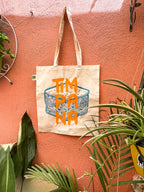 TIMPANA / MALTESE FOOD Hand printed cotton tote bag