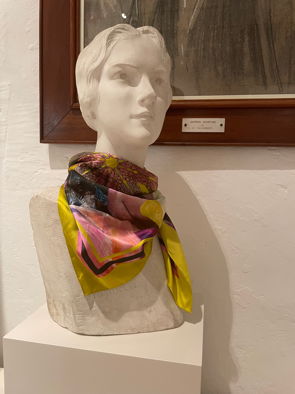 Sunflower 100% Silk Scarf - Studio Aquilina x Daniel Borg Artist collab