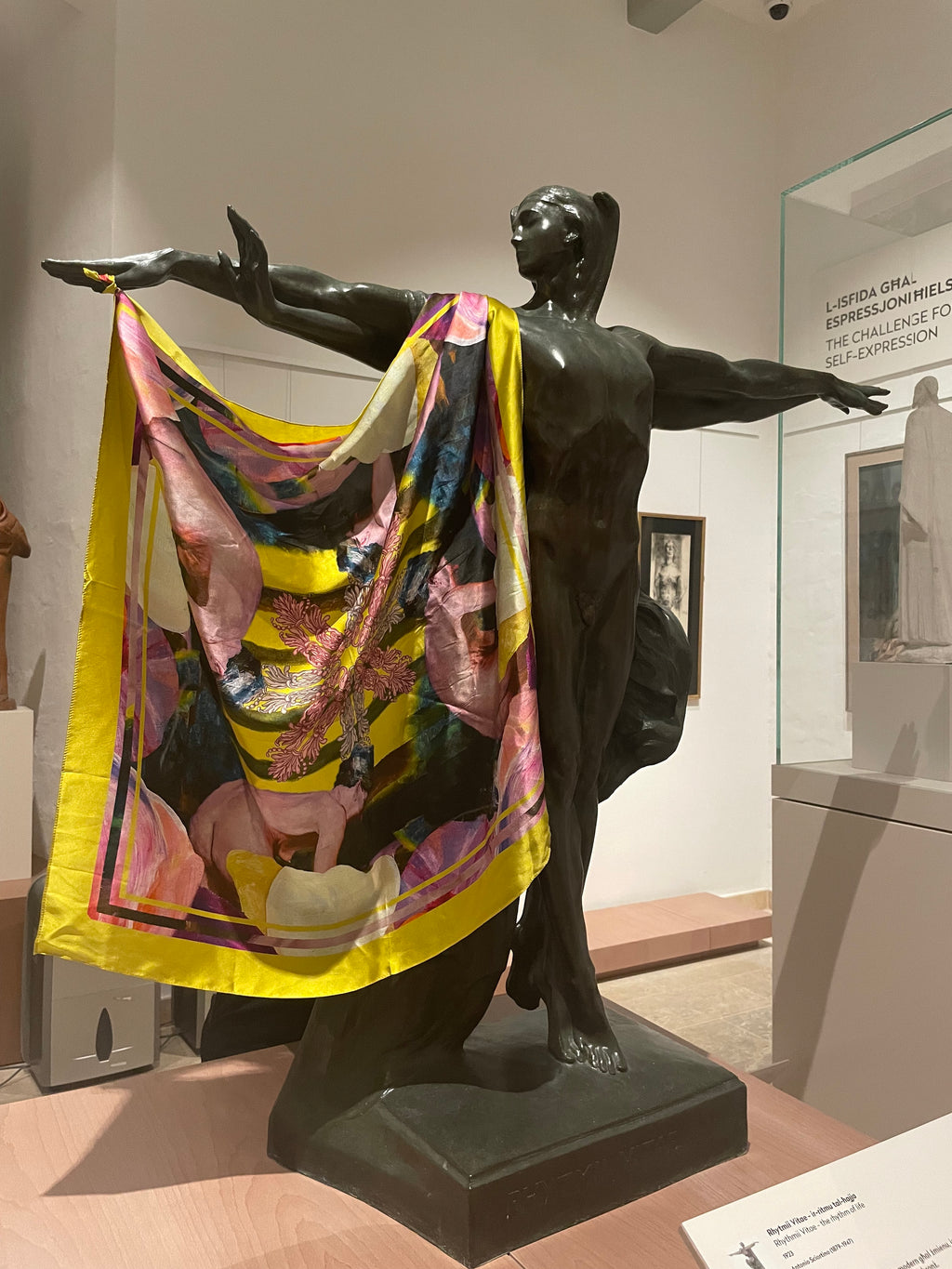 Sunflower 100% Silk Scarf - Studio Aquilina x Daniel Borg Artist collab