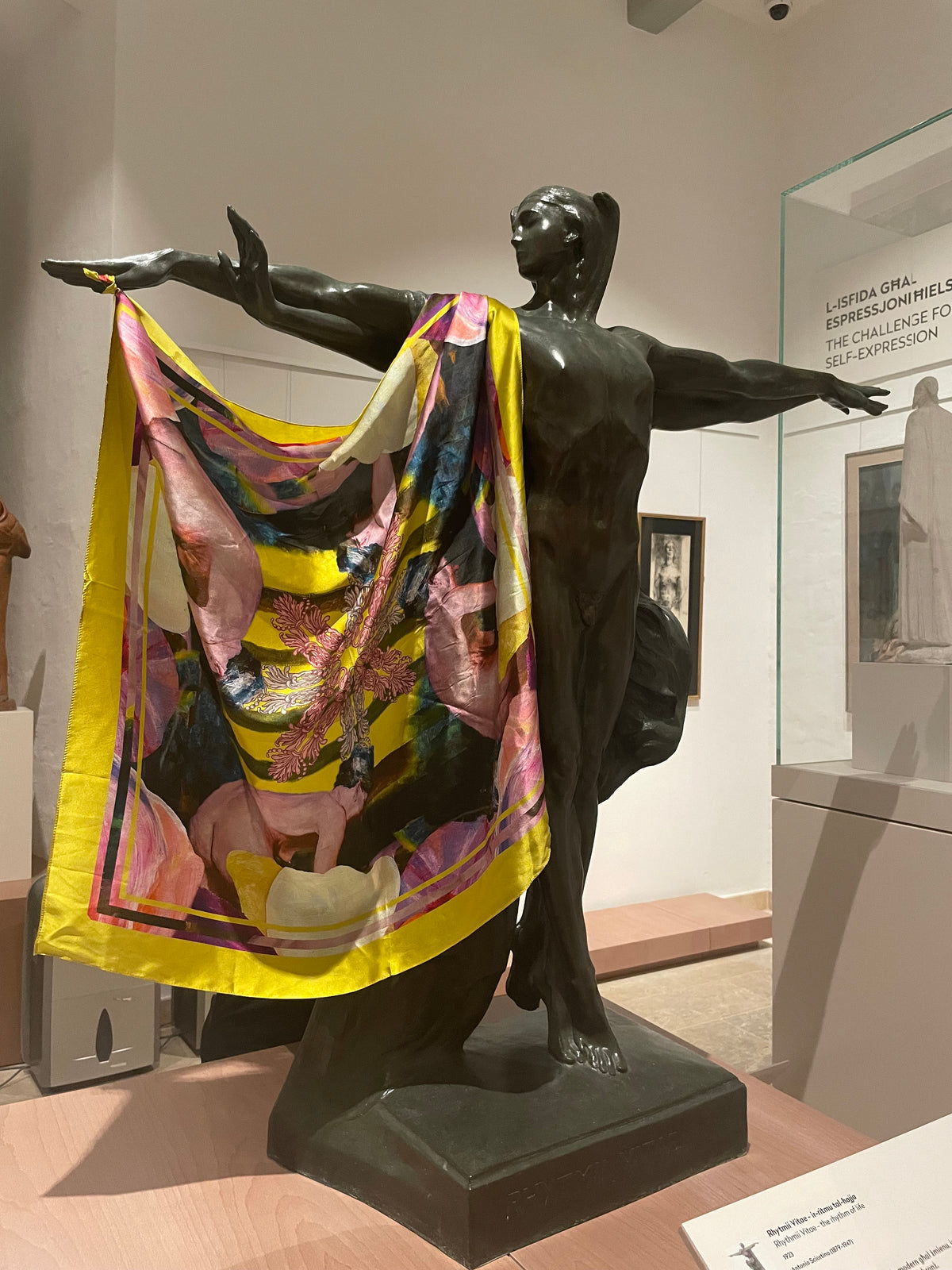 Sunflower 100% Silk Scarf - Studio Aquilina x Daniel Borg Artist collab