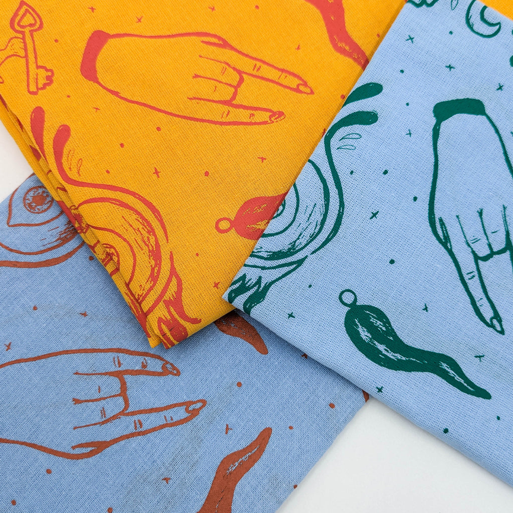 Cimatura Mediterranean hand printed 100% Cotton Bandana/Scarf