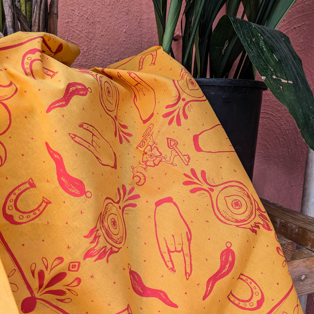 Cimatura Mediterranean hand printed 100% Cotton Bandana/Scarf