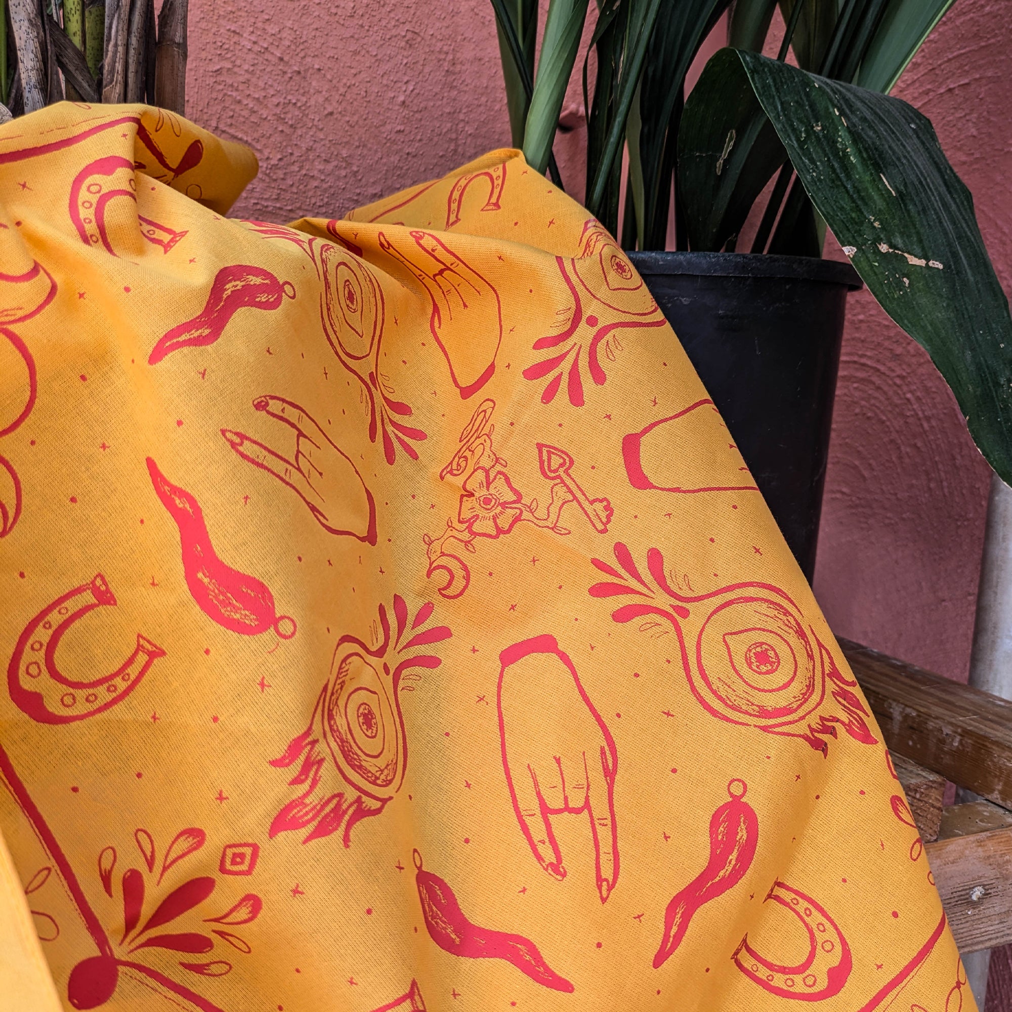 Cimatura Mediterranean hand printed 100% Cotton Bandana/Scarf