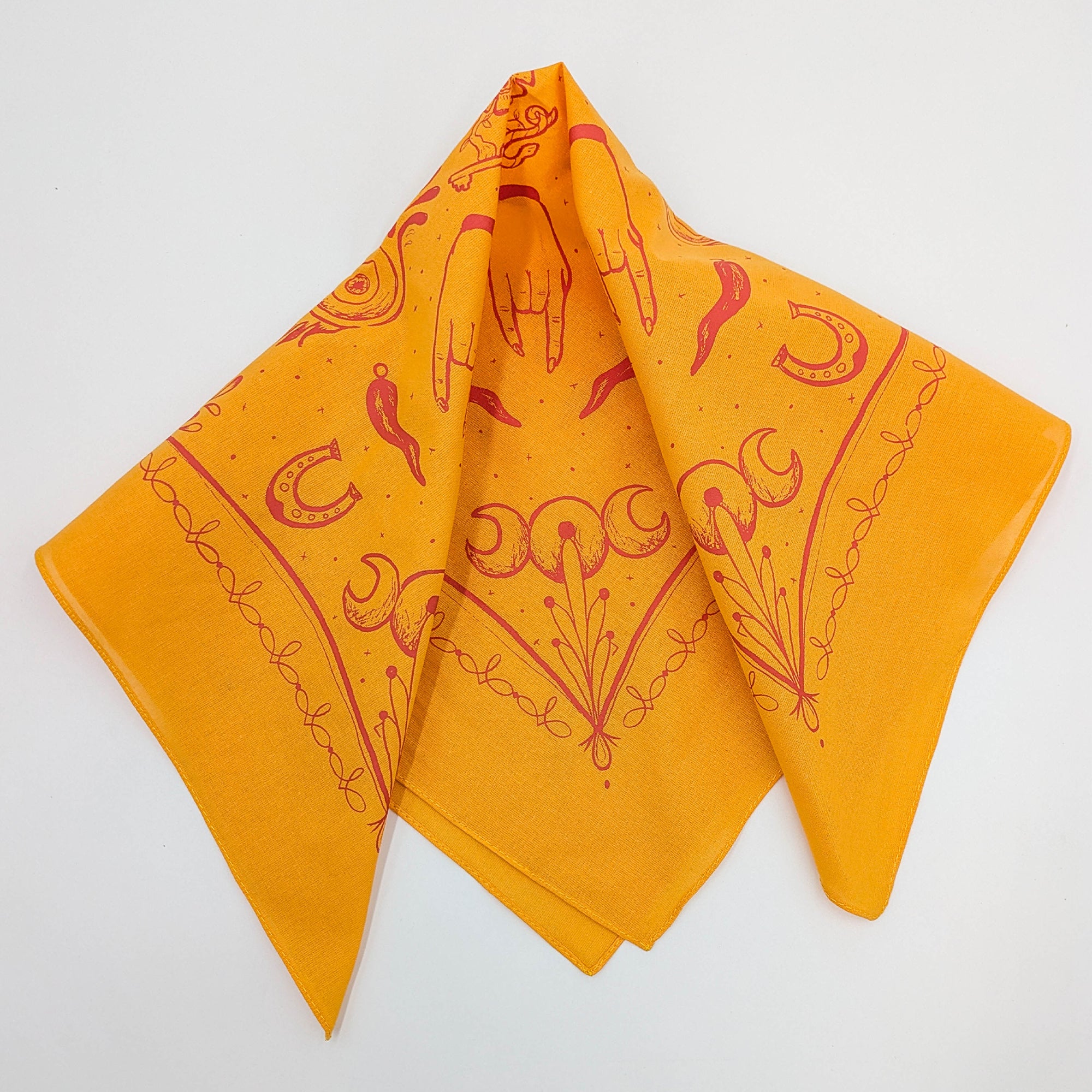 Cimatura Mediterranean hand printed 100% Cotton Bandana/Scarf