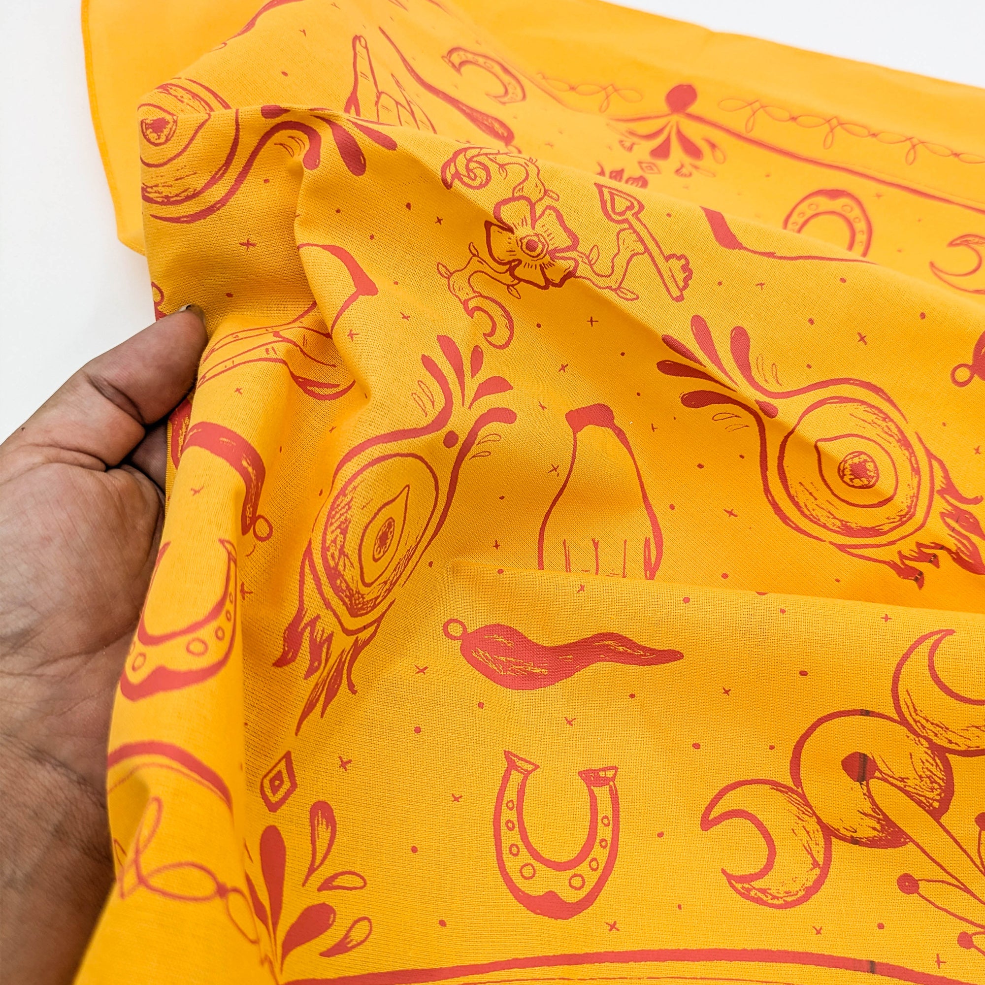 Cimatura Mediterranean hand printed 100% Cotton Bandana/Scarf