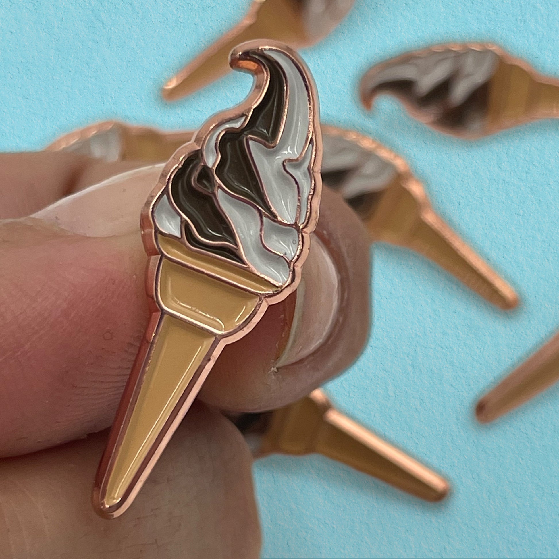 Soft Ice Cream Pin - Cat Magic Collective