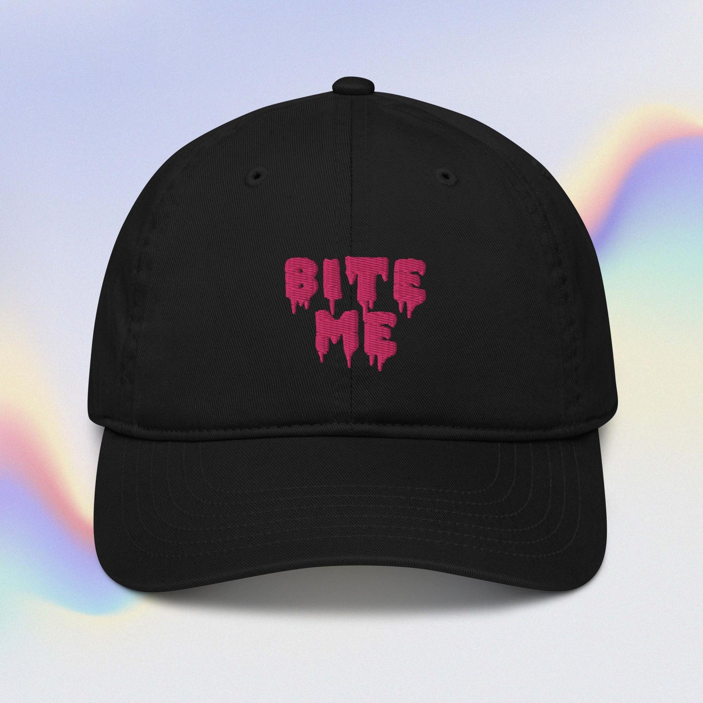 "Bite Me" Embroidered Baseball Cap