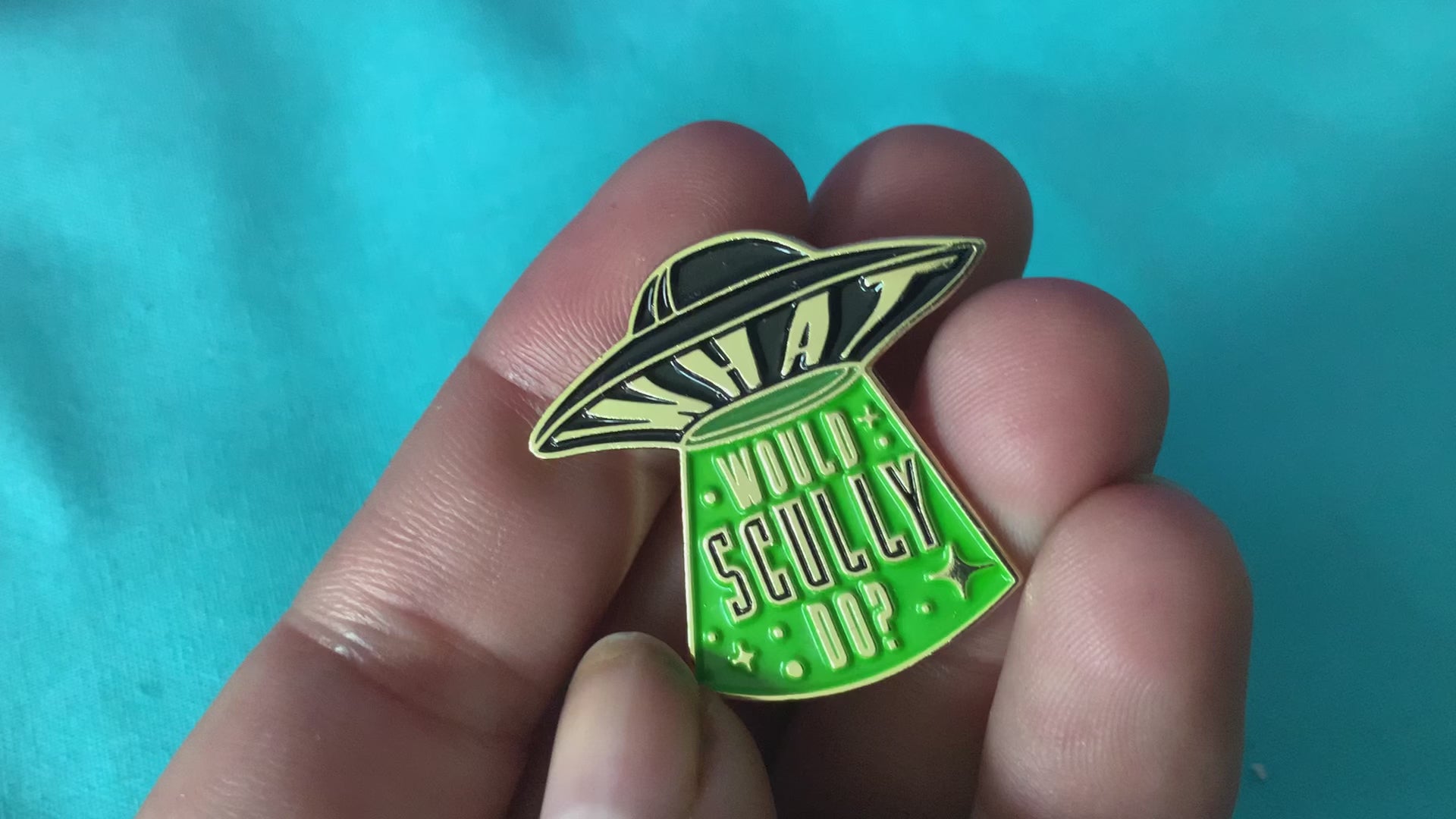 What would Scully do? soft enamel pin