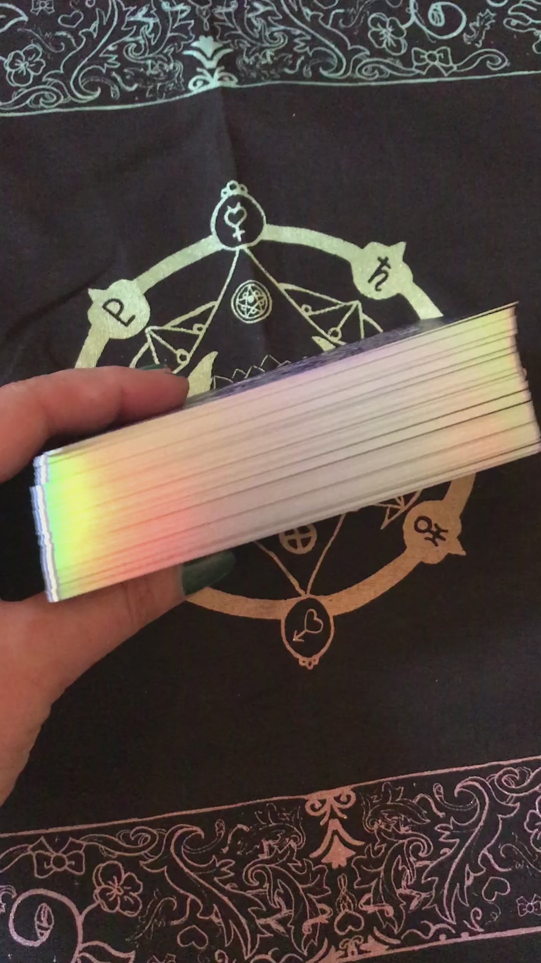 Moon Crystal Tarot - Full Tarot Deck | Premium Matte Finish | Eco-Friendly Printing | PDF Guidebook and Hologram Foil Edge