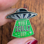 What would Scully do? soft enamel pin