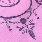 Moon Crystal Pink Amethyst Glitter Bandana