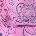 Moon Crystal Pink Amethyst Glitter Bandana