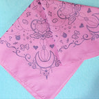 Moon Crystal Pink Amethyst Glitter Bandana