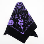 Snakes & Witches hand printed 100% cotton scarf / bandana
