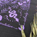 Snakes & Witches hand printed 100% cotton scarf / bandana