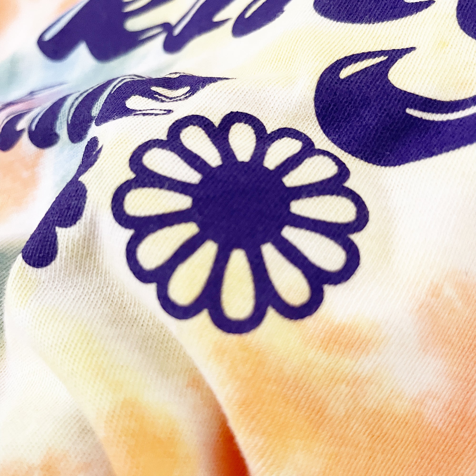 Psychedelic tie dye RAY OF F*KN SUNSHINE TEE