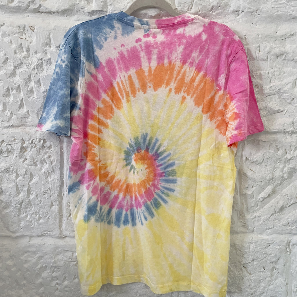 Psychedelic tie dye RAY OF F*KN SUNSHINE TEE