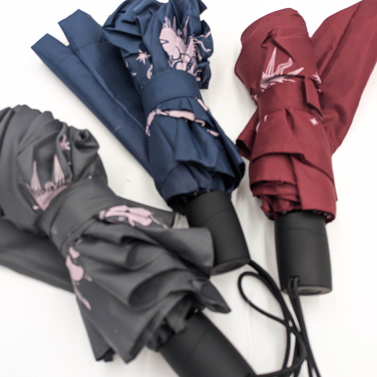 XEMX U XITA LE GRAZZI / Maltese hand printed FOLDING UMBRELLA