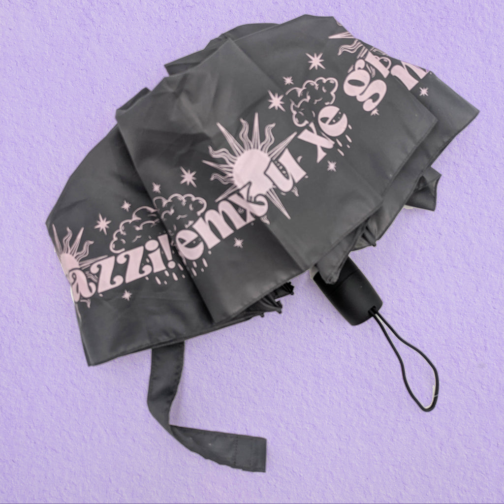 XEMX U XITA LE GRAZZI / Maltese hand printed FOLDING UMBRELLA