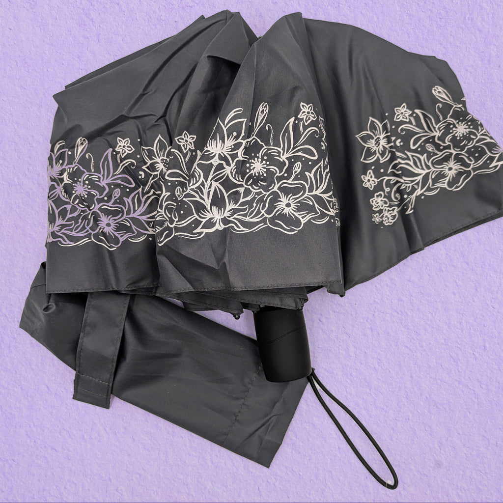 FLORAL FOLDING UMBRELLA