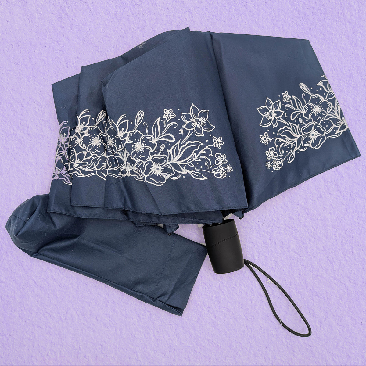 FLORAL FOLDING UMBRELLA