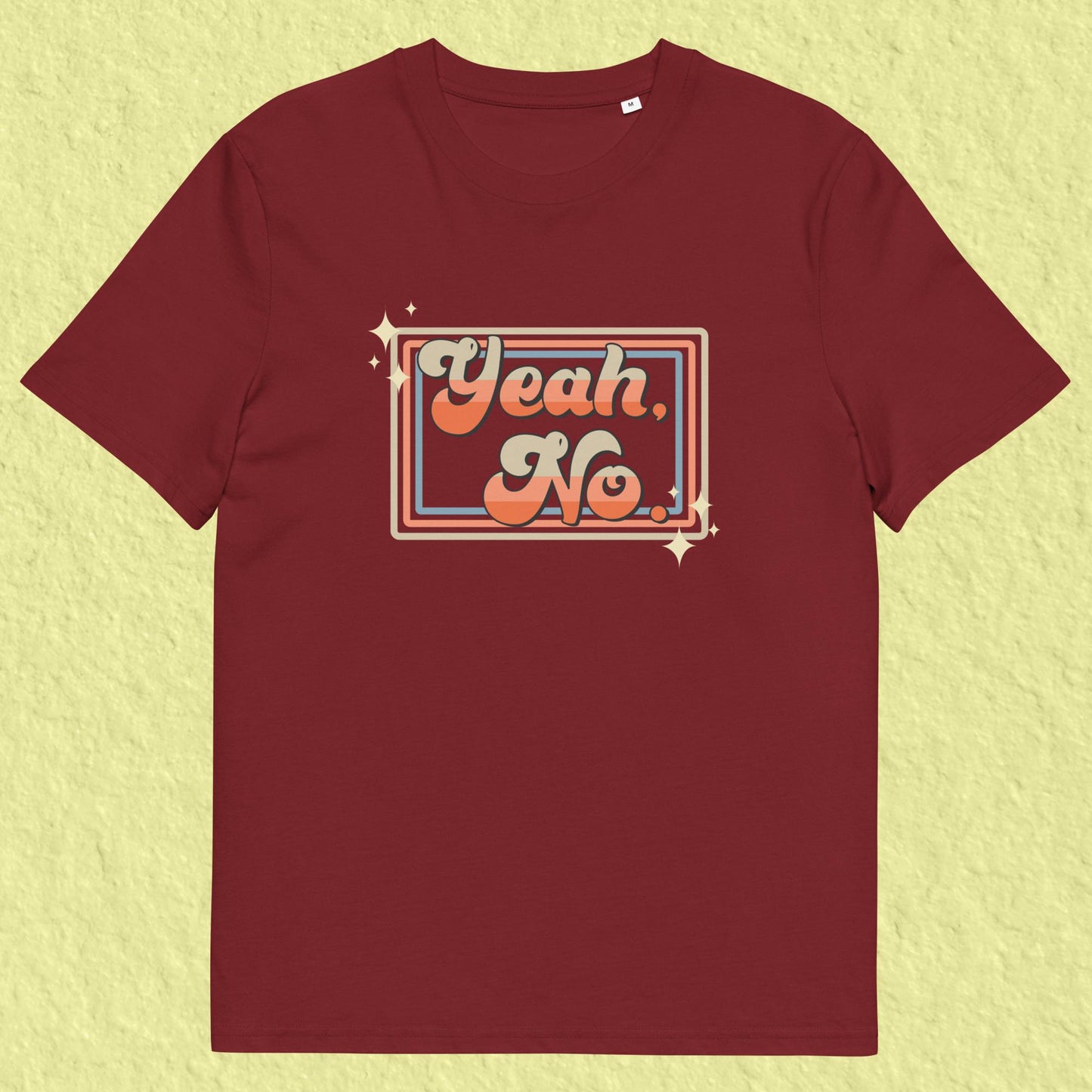 "Yeah No" Retro Bubble Gum T-Shirt