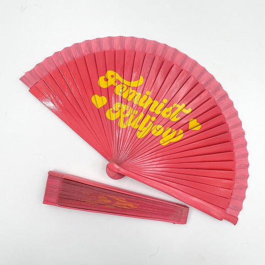 Feminist Killjoy Wooden Shade Fan - Cat Magic Collective