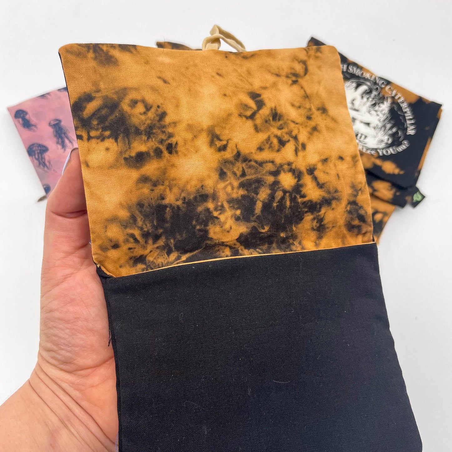 Handmade Tie Dyed Pouch - Tobacco/Make up/Tarot Cards - Cat Magic Collective