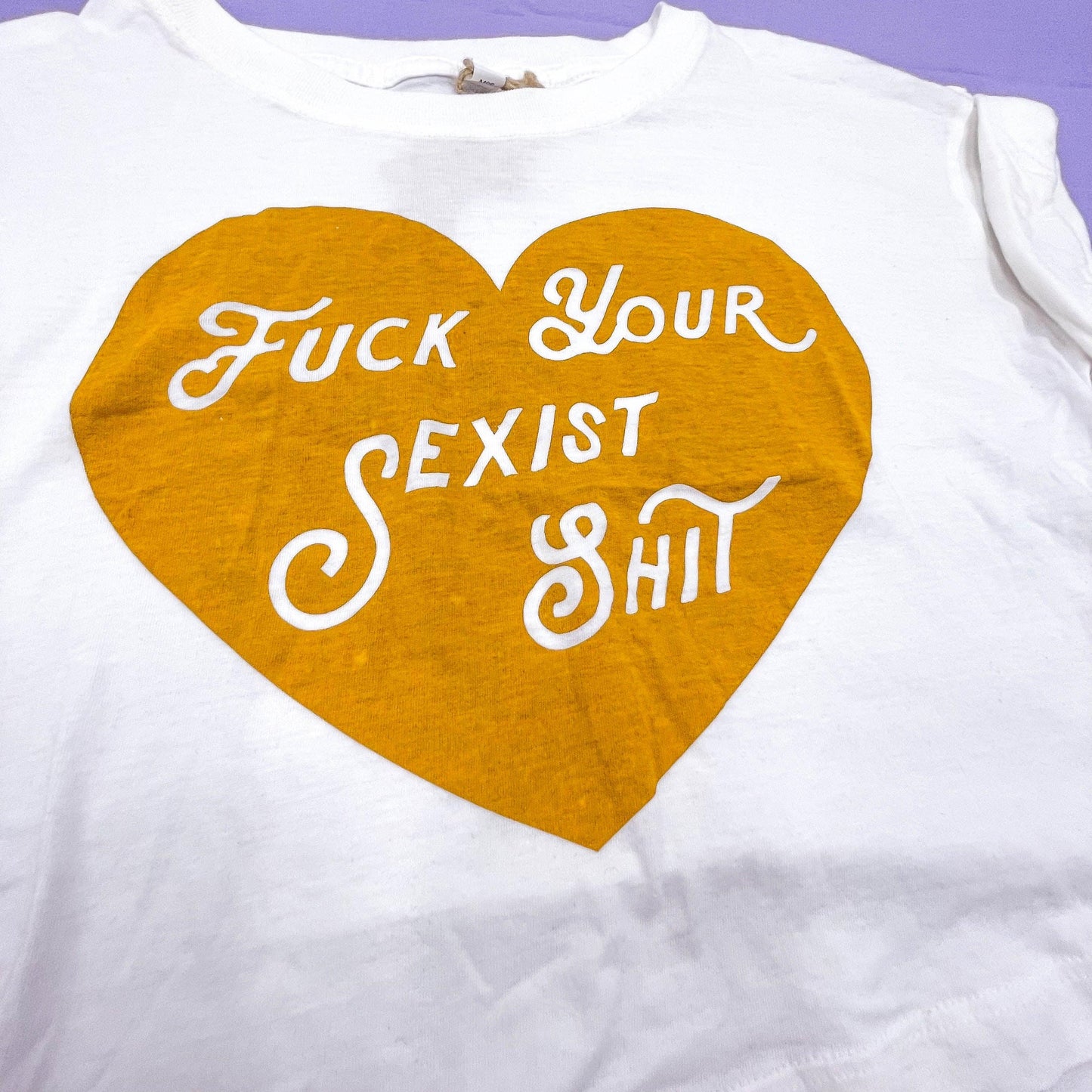 F*ck your Sexist Shit Feminist Organic Cotton T-shirt - Cat Magic Collective