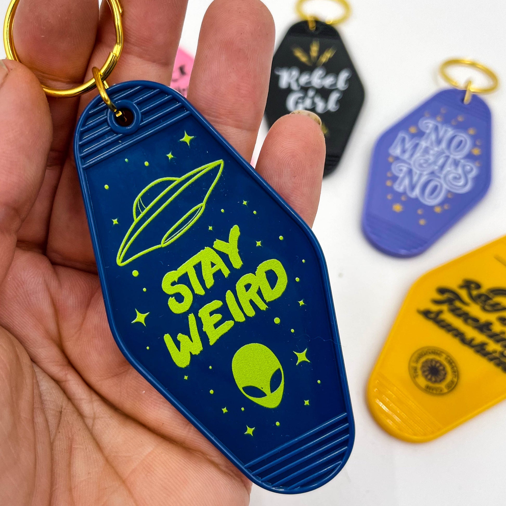 The Sassy and Sardonic Club - Motel Keychain Collection - Cat Magic Collective