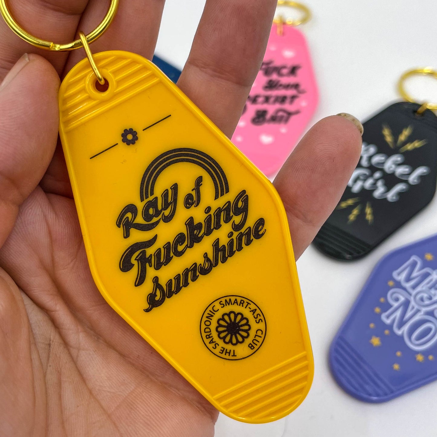 The Sassy and Sardonic Club - Motel Keychain Collection - Cat Magic Collective