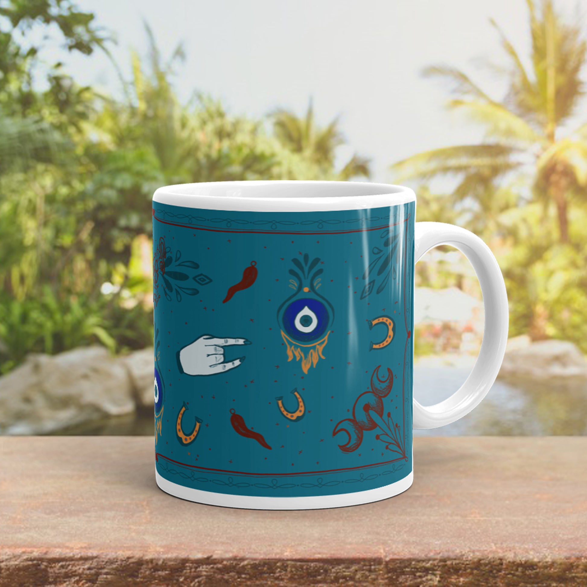 Mediterranean Witchy Mug - Cat Magic Collective