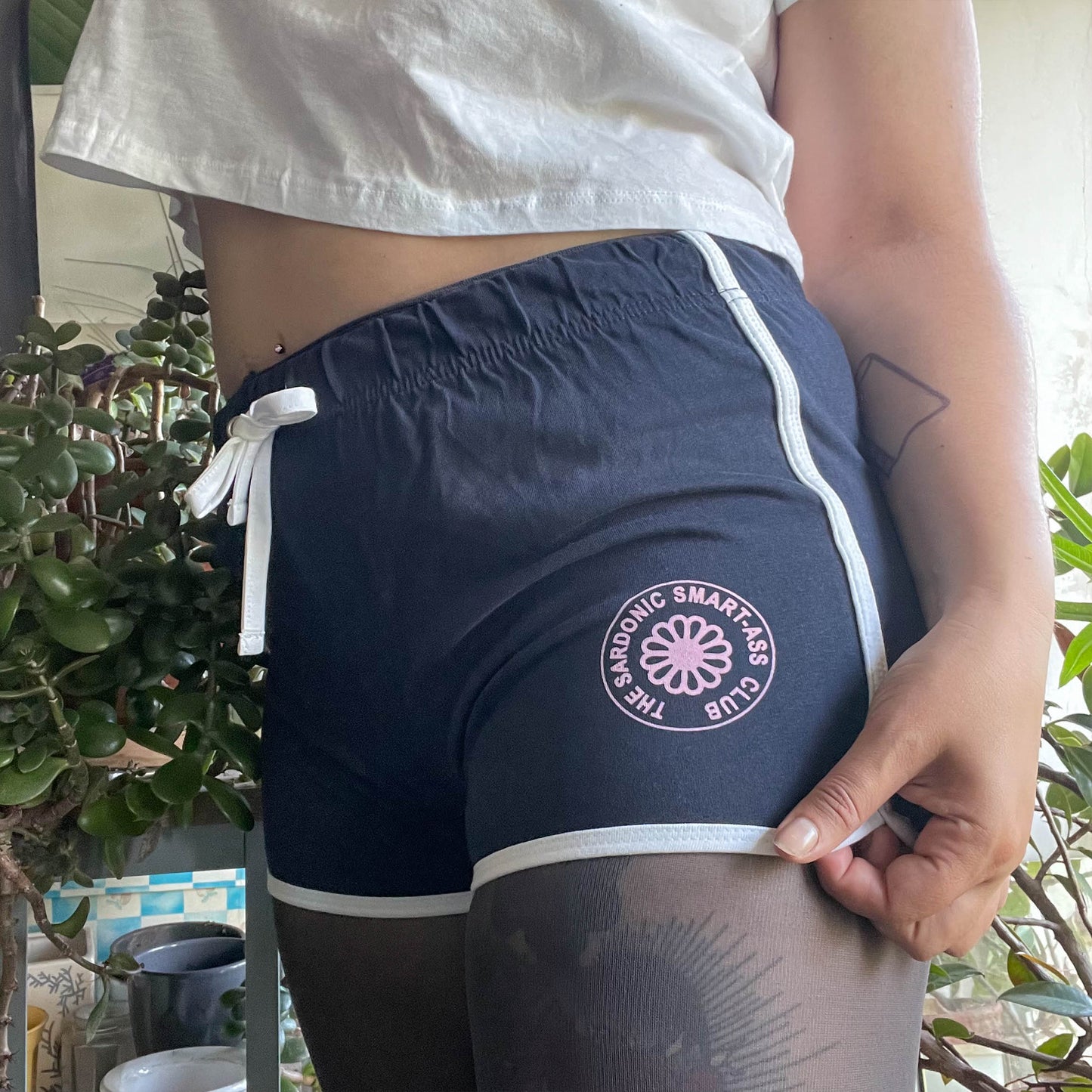 Cry Baby Retro Shorty Shorts - Cat Magic Collective