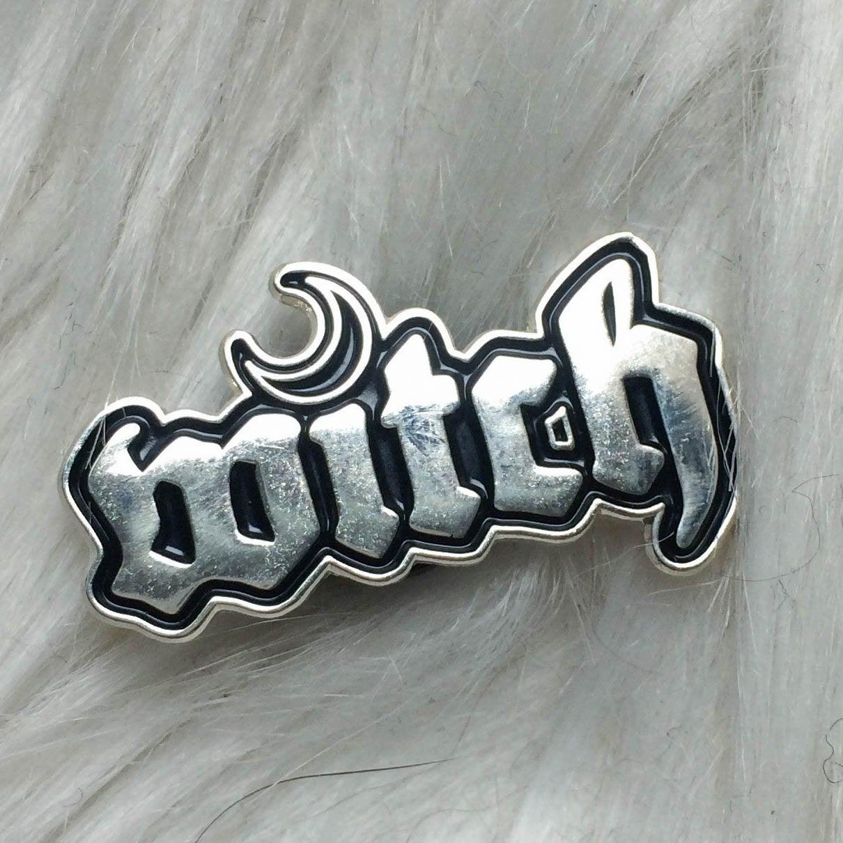 Moon Witch Enamel Pin Badge - Cat Magic Collective