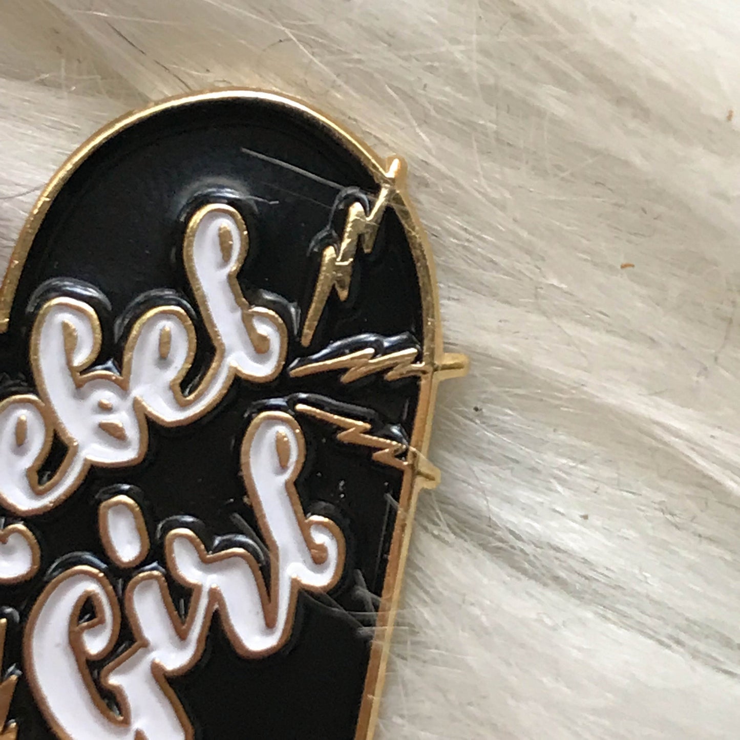 Rebel Girl enamel pin - ScreenGirl Merch