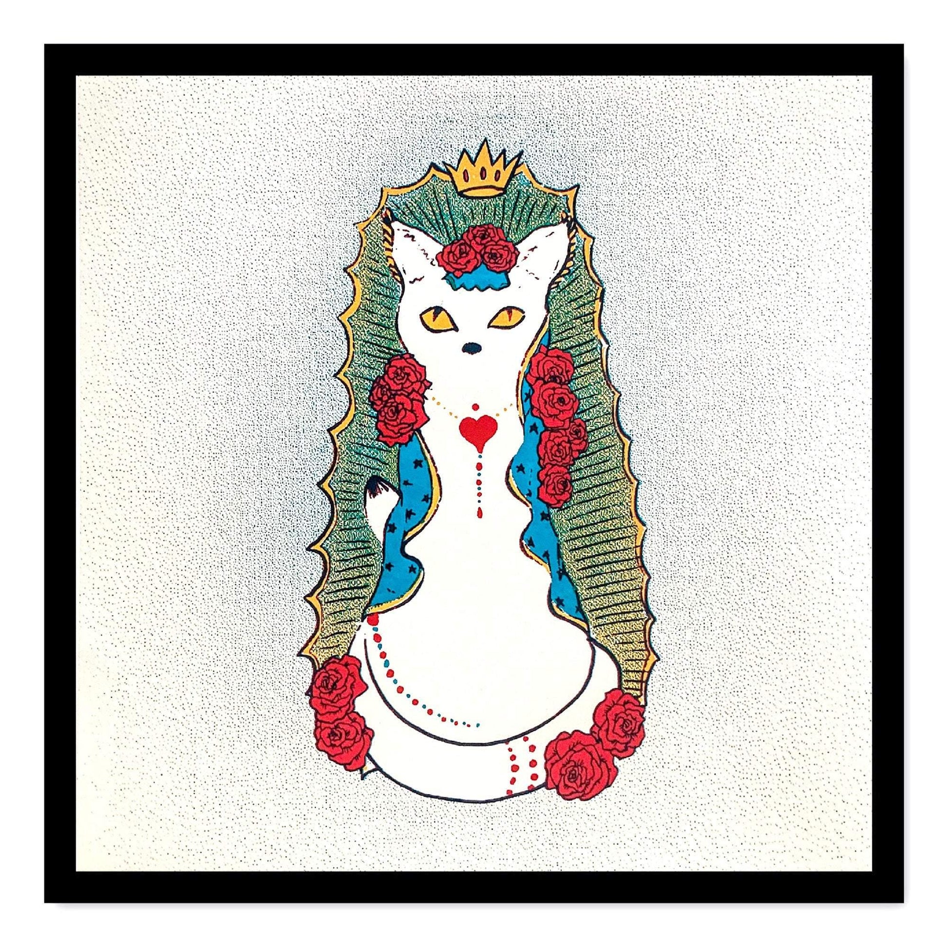 Holy Cat Series - Chantilly - Limited Edition Hand Screen Printed Art - Cat Magic Collective