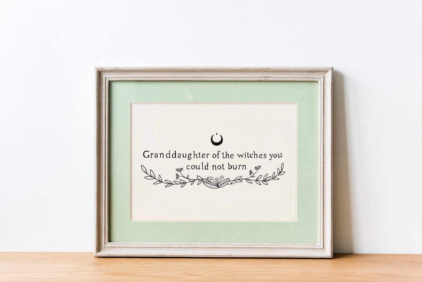 'Granddaughter of the witches you could not burn' Downloadable Printable Art - Cat Magic Collective