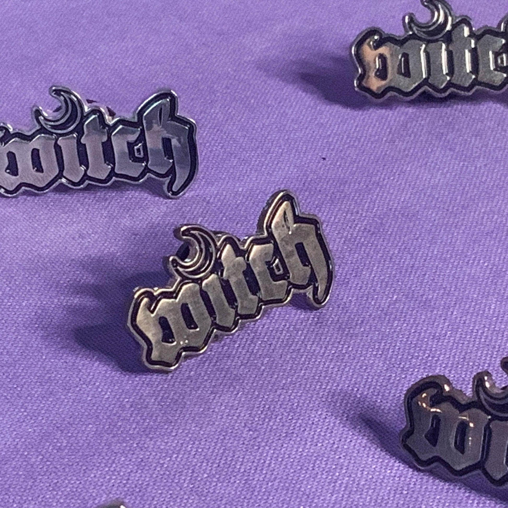 Moon Witch Enamel Pin Badge - Cat Magic Collective