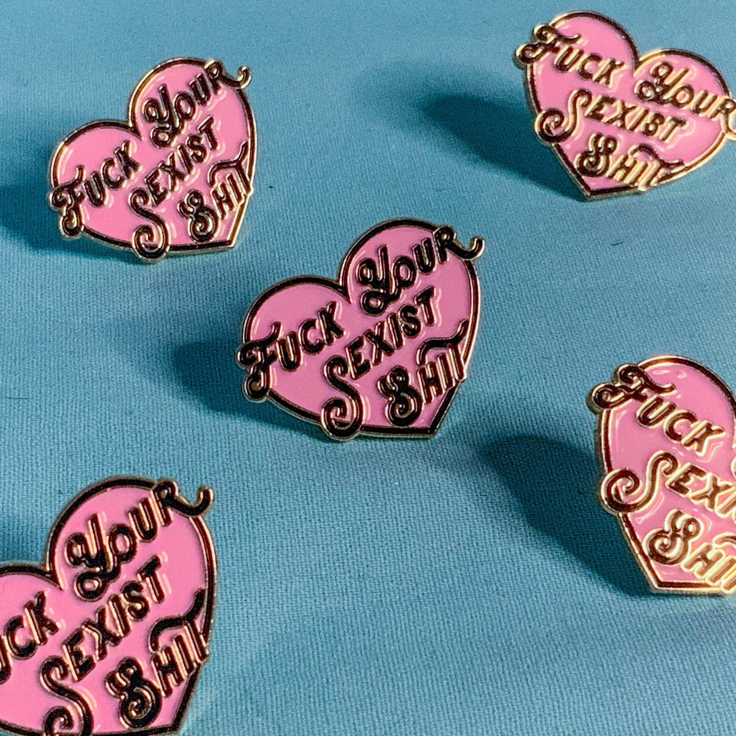 F*ck your Sexist Sh*t Enamel Pin Brooch - Cat Magic Collective