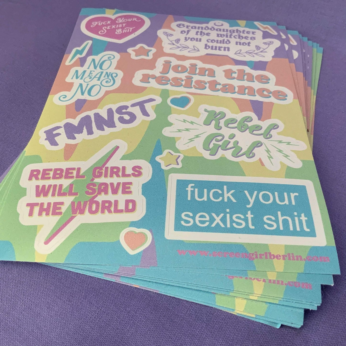 Feminist Sticker Sheet - Cat Magic Collective