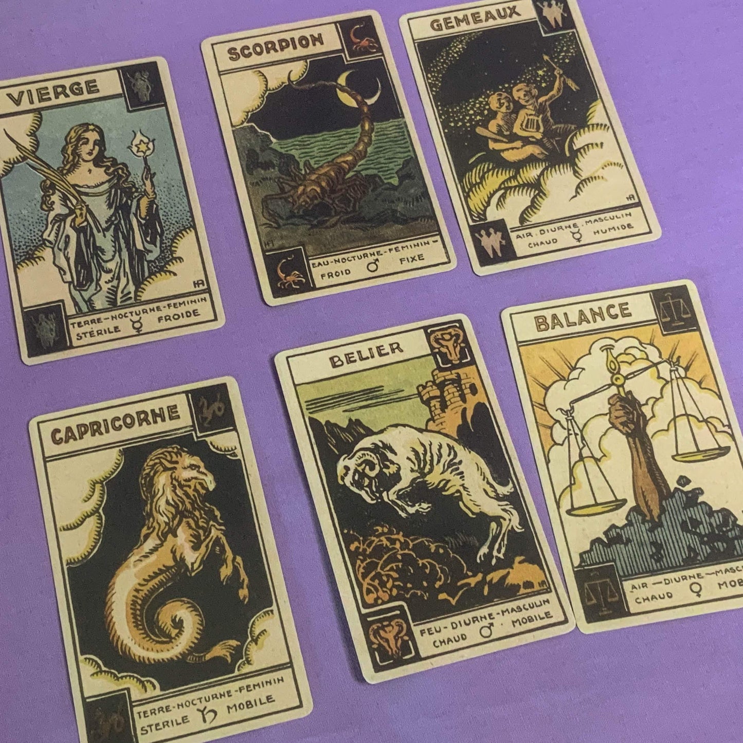 Astrological Tarot Deck Reproduction, Le Tarot Astologique by Muchery - Cat Magic Collective