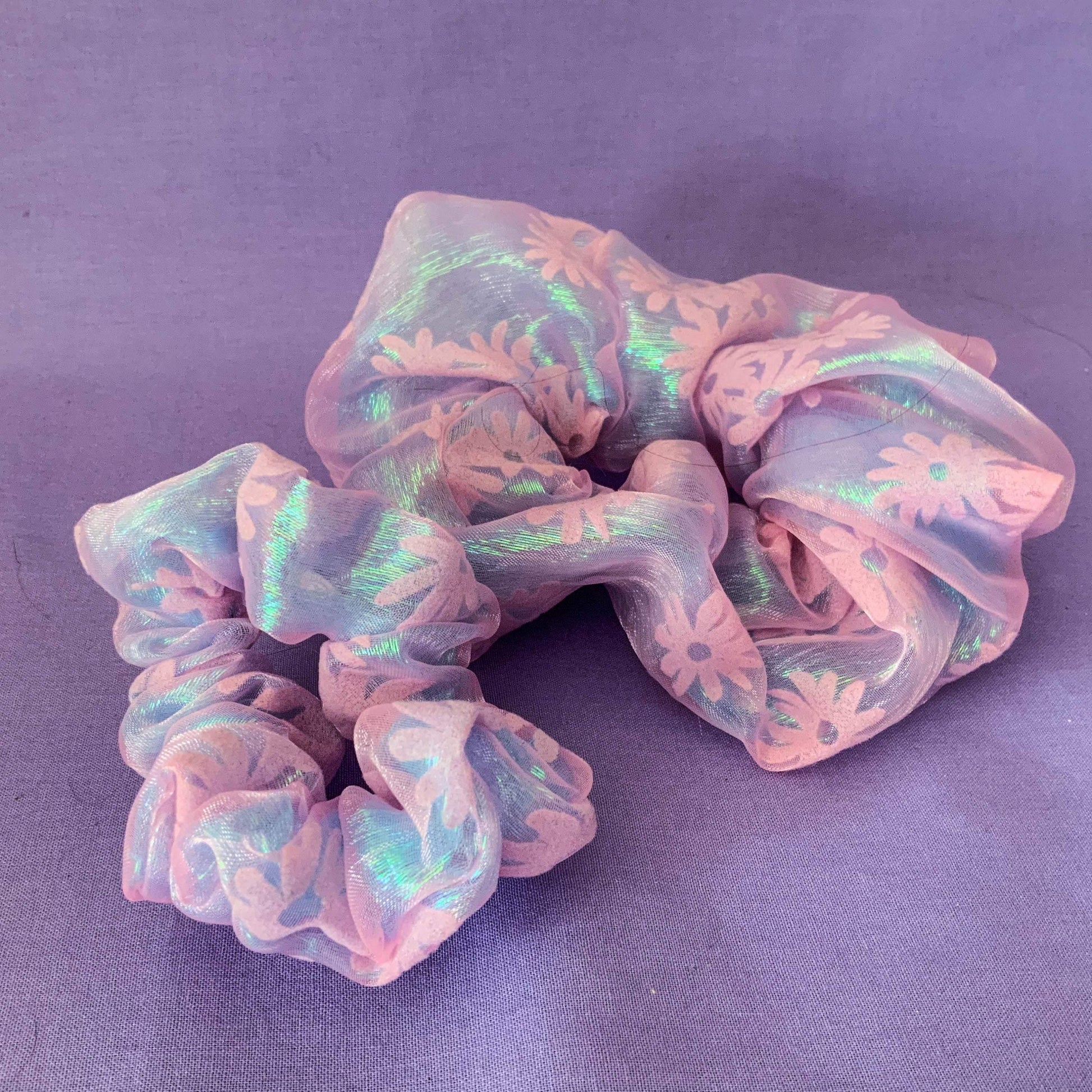 Magical Flower Power Organza Hair Scrunchies - Cat Magic Collective